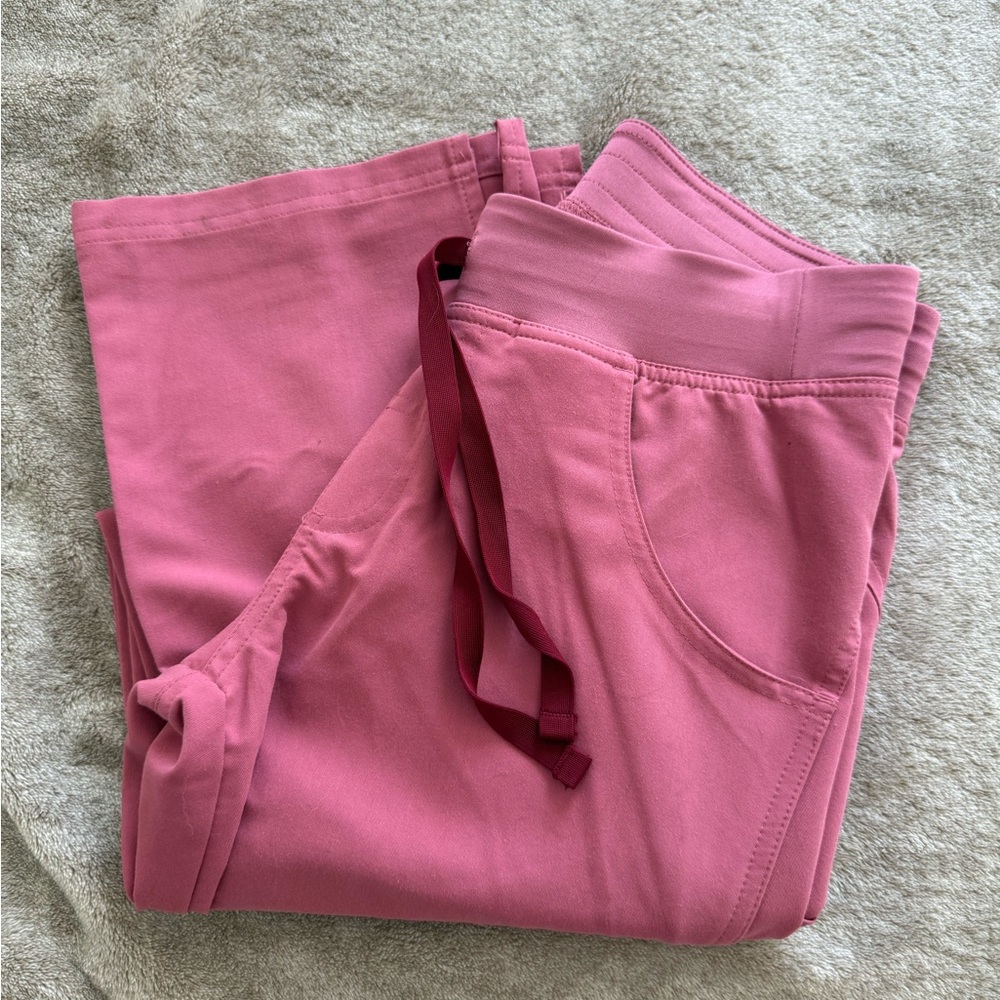 Figs Pink Wide Leg Pants